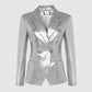 Women's Slim Fit V-Neck Leather Jacket – Chic Style for Every Occasion 2