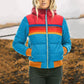 Women’s Striped Quilted Jacket – Cozy Casual Outerwear for Fall 2
