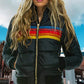 Women’s Striped Quilted Jacket – Cozy Casual Outerwear for Fall 3