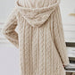 Women’s Twisted Hooded Jacket – Cozy Warmth for Autumn & Winter 3