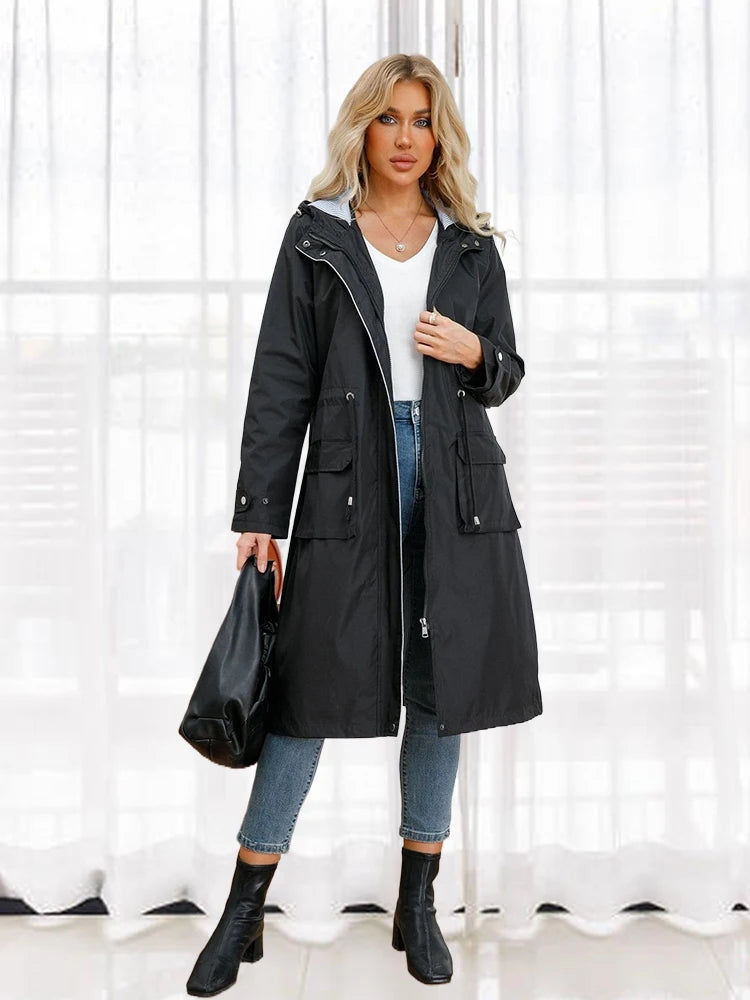 Women's Waterproof Trench Coat – Stylish & Comfortable Fit 1
