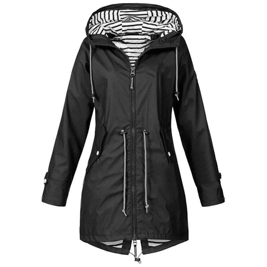Women's Waterproof Trench Jacket – Lightweight & Stylish Fit 0