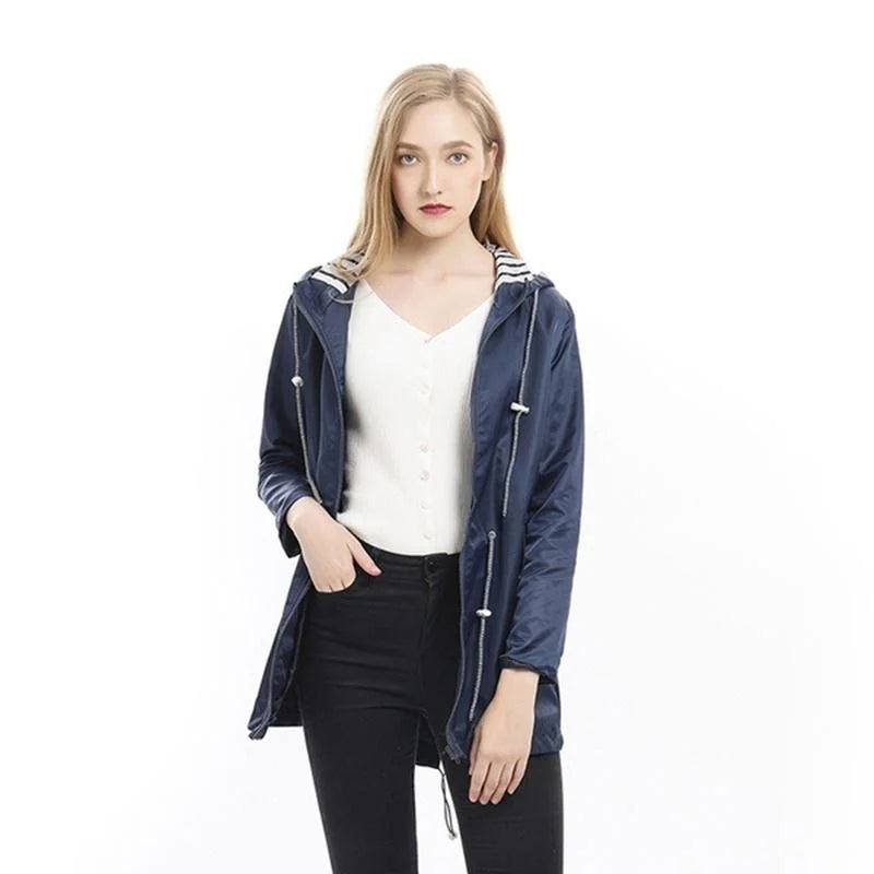 Women's Waterproof Trench Jacket – Lightweight & Stylish Fit 4