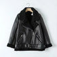 Women's Wide Lapel Coat – Chic Belted Design for Fall & Winter 3