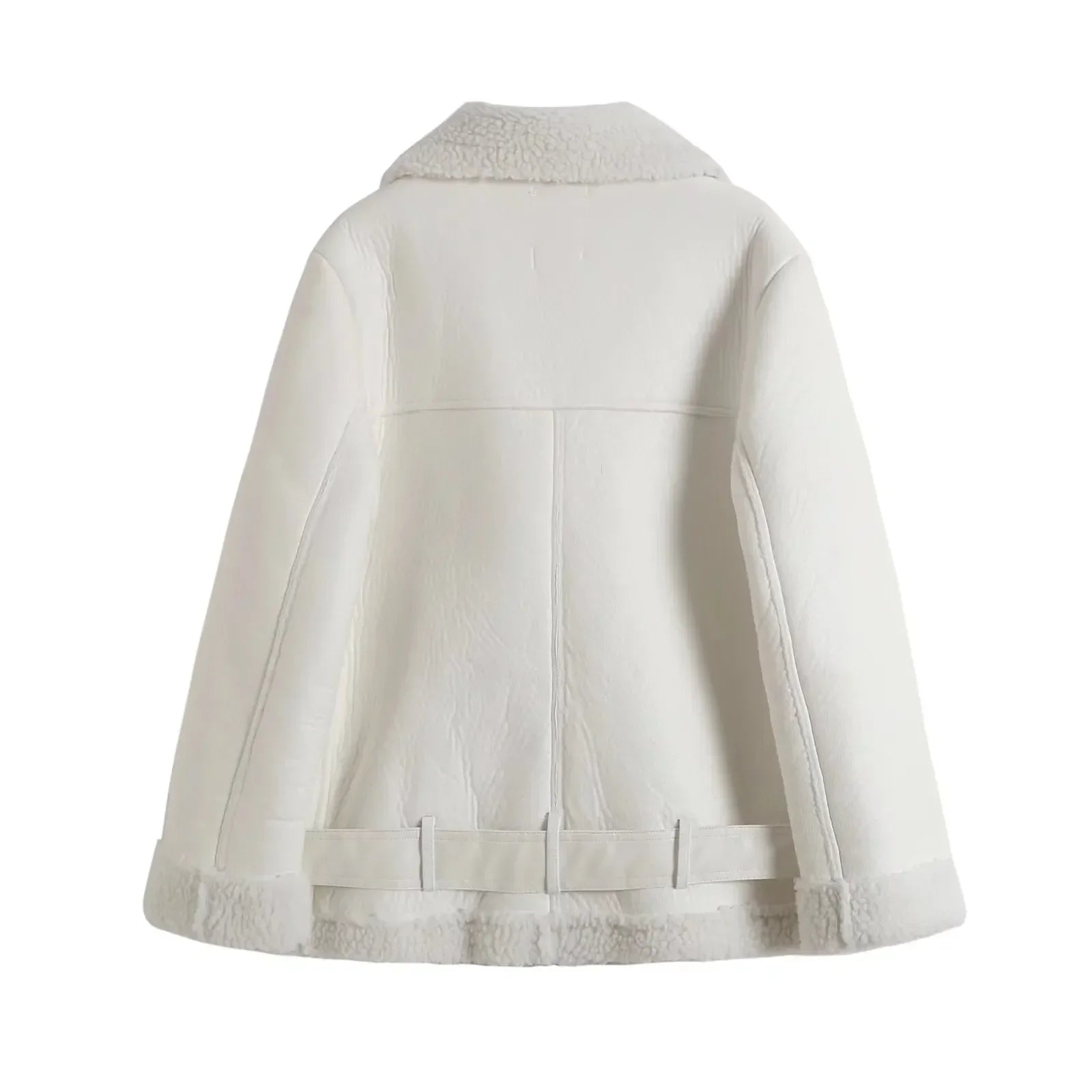 Women's Wide Lapel Coat – Chic Belted Design for Fall & Winter 5