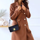 Women's Winter Coat – Double-Breasted Textured Fabric for Elegance 1
