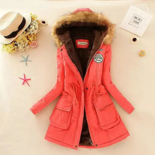 Women’s Winter Jacket – Cozy Lined with Adjustable Waist & Hood 0
