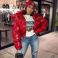 Women's Winter Lint Jacket – Cozy Style with Mirror Zipper 4