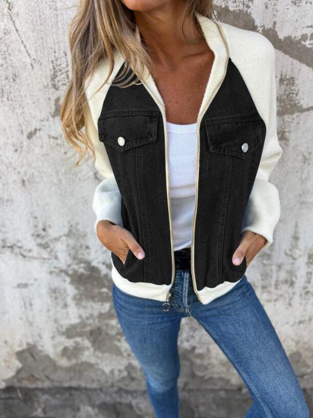 Women’s Wool Blend Bomber Jacket – Cozy & Chic Design 5