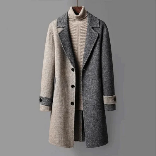 Women's Wool Blend Trench Coat – Tailored Fit for Chic Elegance 0