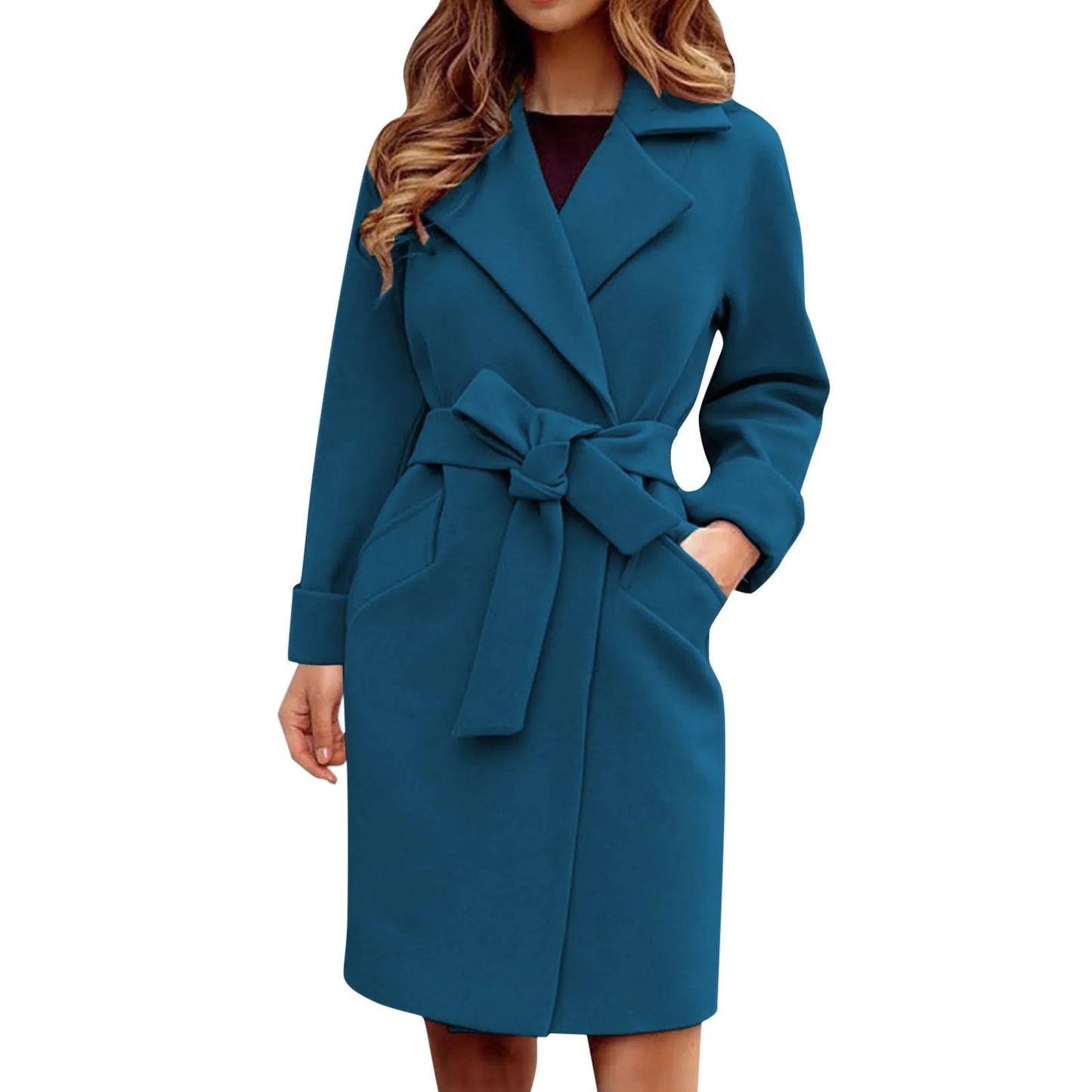 Women's Woolen Trench Coat – Chic Style for Winter Warmth 4