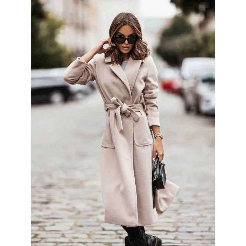 Women's Wrap Trench Coat – Stylish & Sophisticated for Fall 4