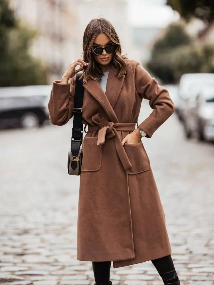 Women's Wrap Trench Coat – Stylish & Sophisticated for Fall 6
