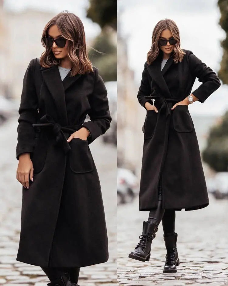 Women's Wrap Trench Coat – Stylish & Sophisticated for Fall 7