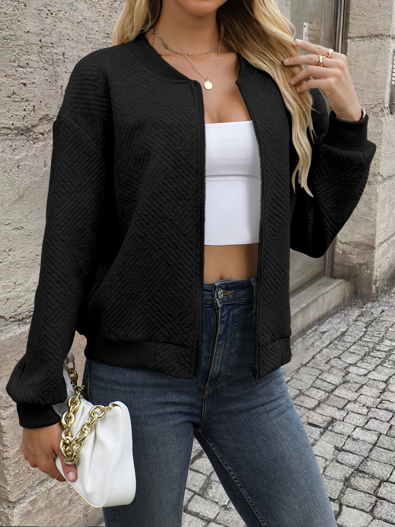 Women's Zip-Up Jacket – Cozy Layering for Fall & Winter 3