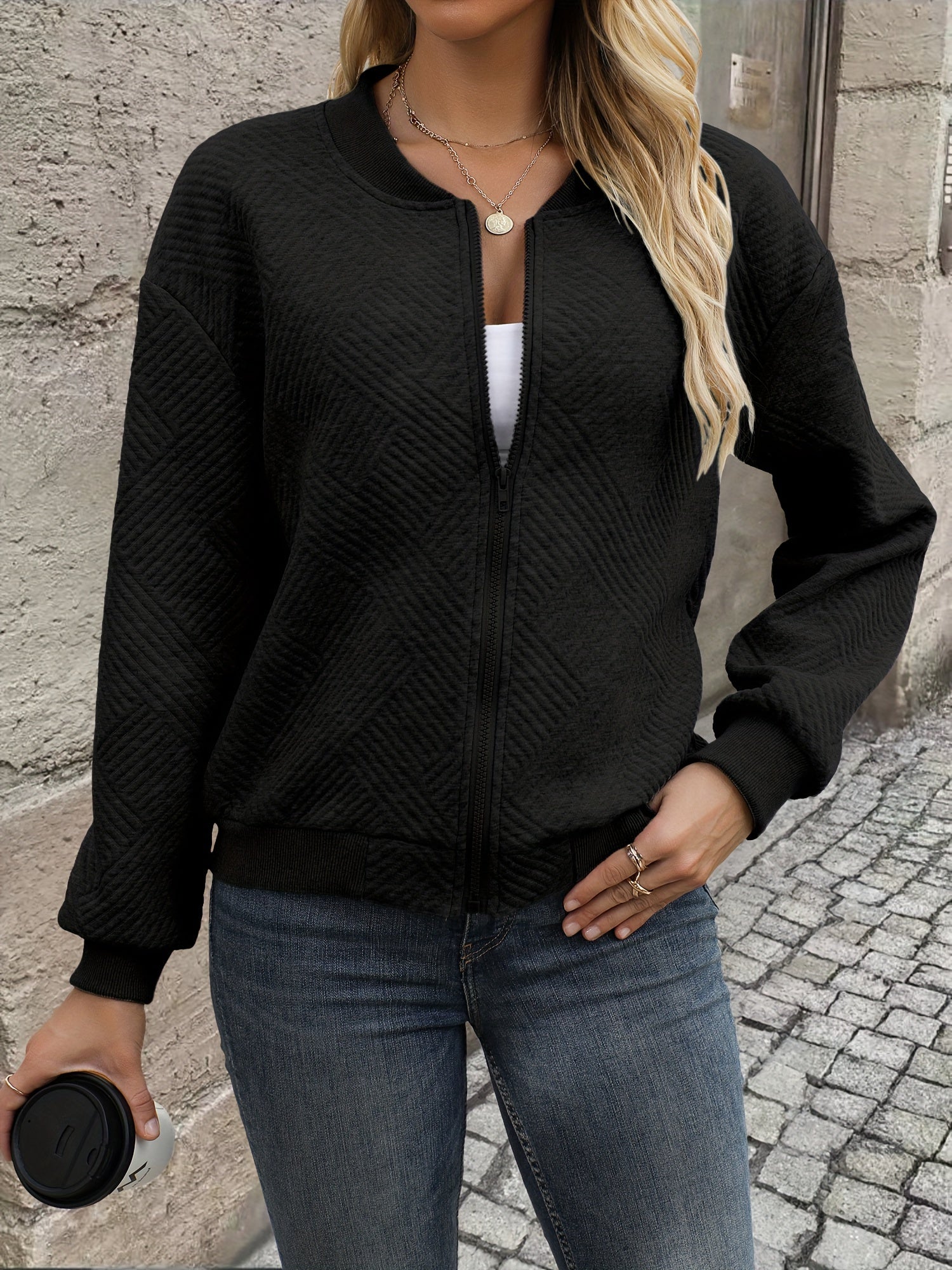 Women's Zip-Up Jacket – Cozy Layering for Fall & Winter 7