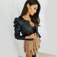 Womens Leather Jacket – Chic PU Style with Slim Fit Design 1