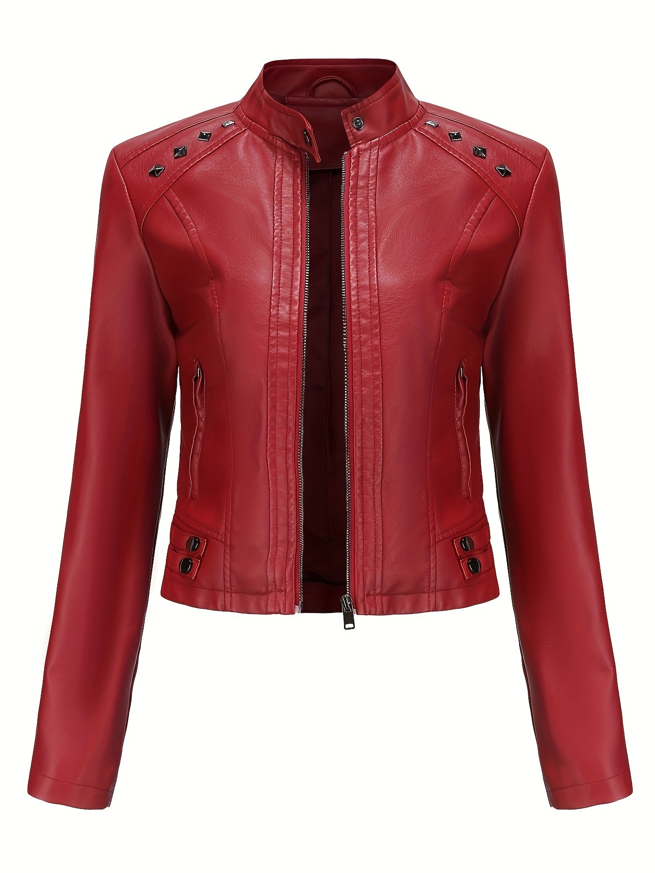 Womens Leather Moto Jacket – Edgy Style & Comfortable Fit 1