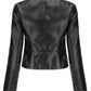 Womens Leather Moto Jacket – Edgy Style & Comfortable Fit 2
