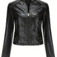 Womens Leather Moto Jacket – Edgy Style & Comfortable Fit 6