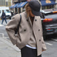 Wool Coat Women – Elegant V-Neck for Warmth & Style 1