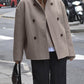 Wool Coat Women – Elegant V-Neck for Warmth & Style 3