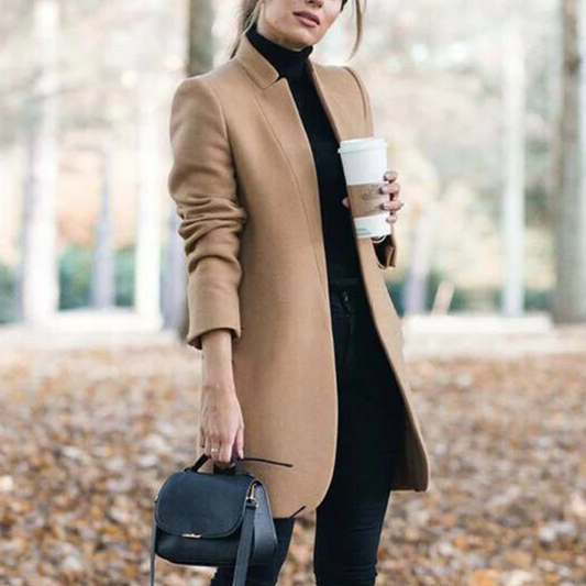 Wool Coat Women – Tailored Mid-Length for Chic Winter Style 0